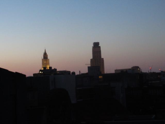 Weinig licht op den Toren.